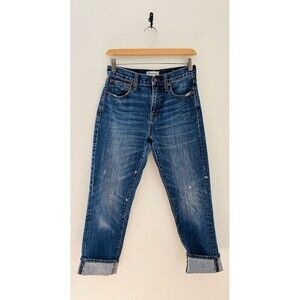 Madewell Straight Leg Crop Jean Medium Wash Denim Size 24 Women’s E9639